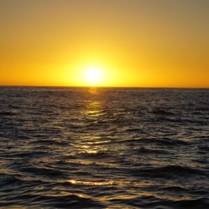 Sunset over Table Bay in Cape Town, South Africa