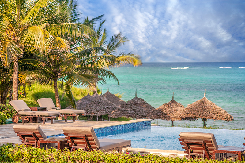 Pool at Zawadi Hotel, Zanzibar